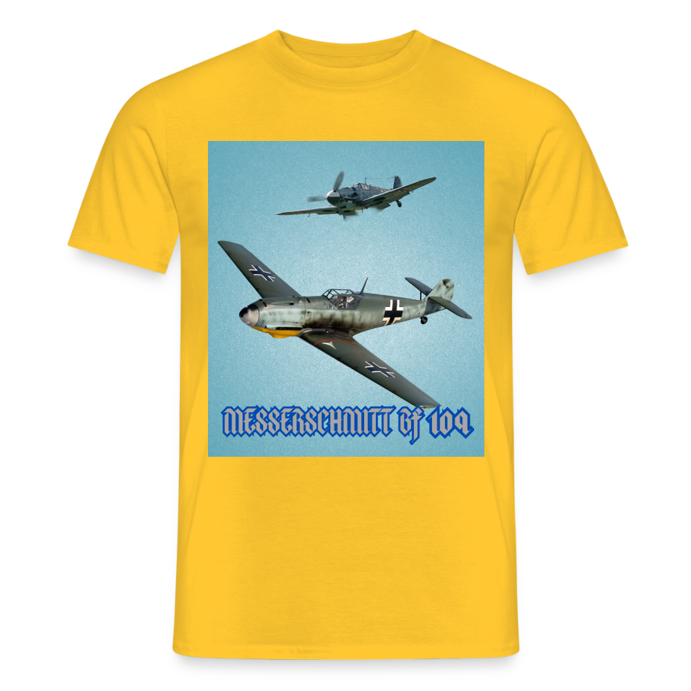 T-shirt Messerchmitt Bf 109 - gul