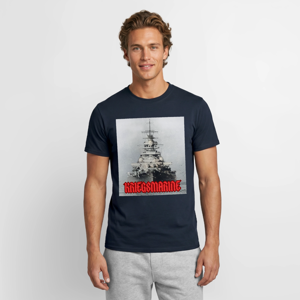 T-shirt Kriegsmarine - marinblå