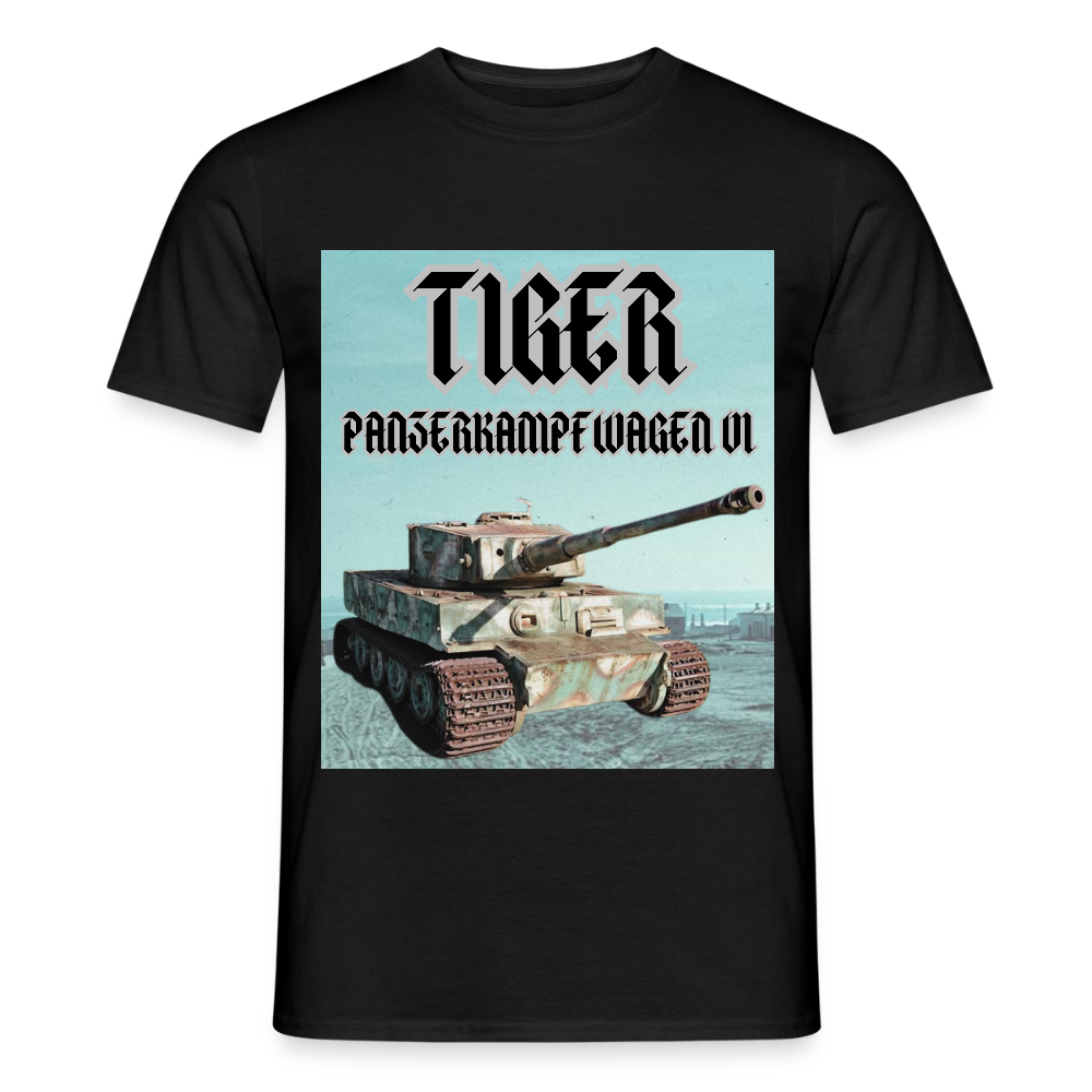T-shirt Tiger Panzerkampfwagen VI - svart