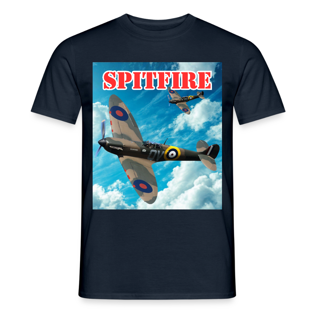 T-shirt Spitfire - marinblå