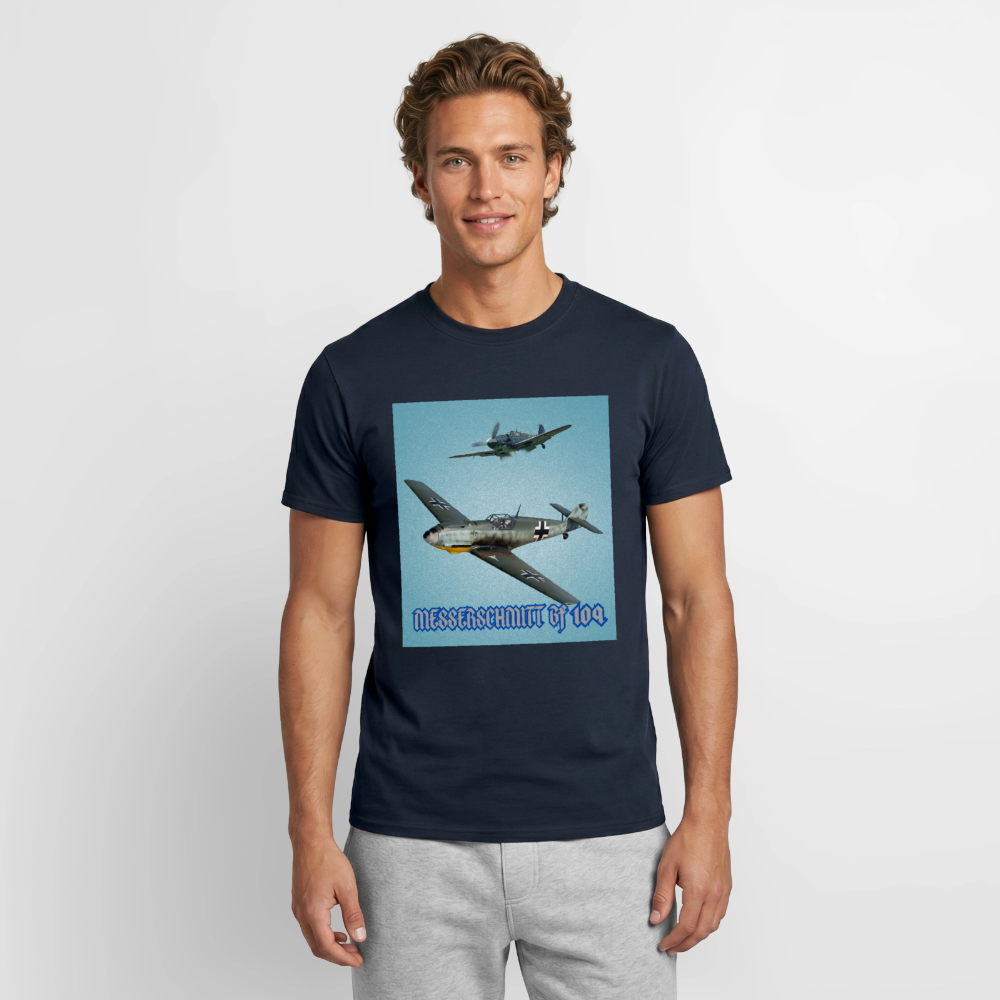 T-shirt Messerchmitt Bf 109 - marinblå