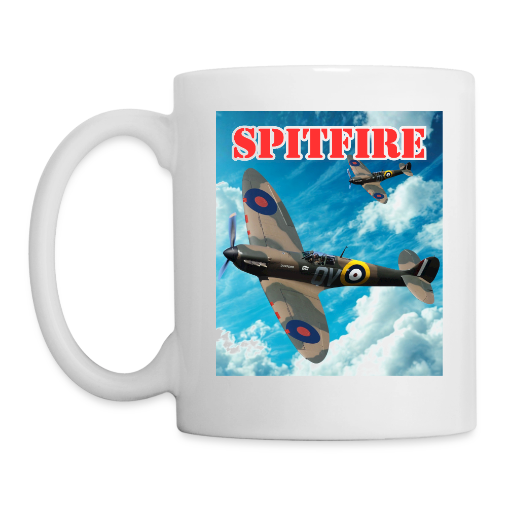 Mugg Spitfire Vit - vit