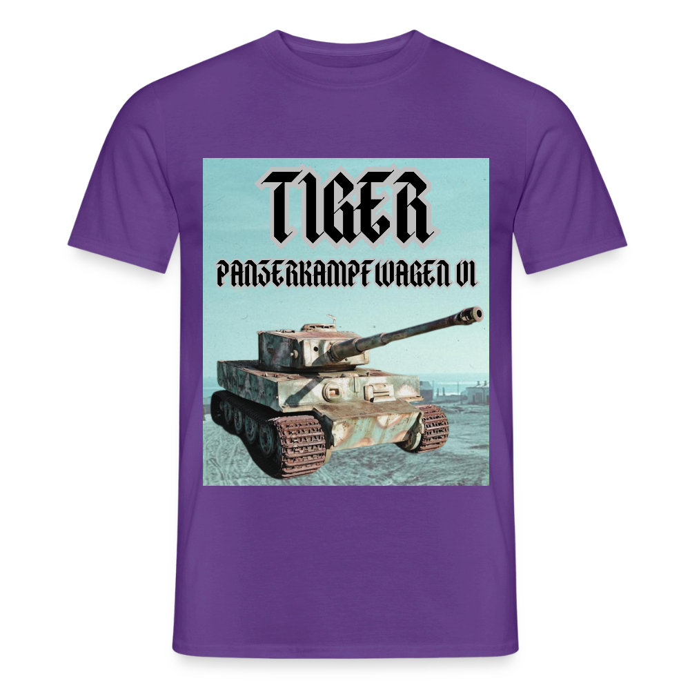 T-shirt Tiger Panzerkampfwagen VI - lila