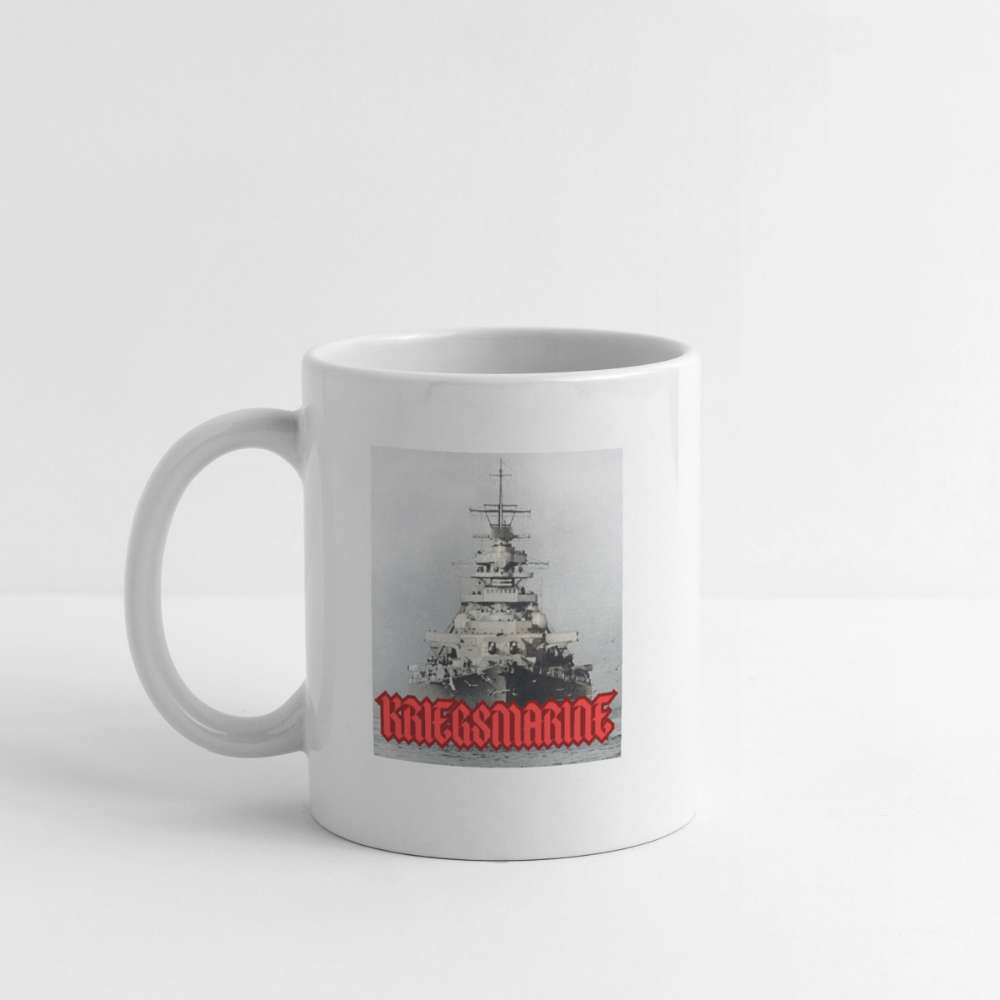 Mugg Kriegsmarine Vit - vit