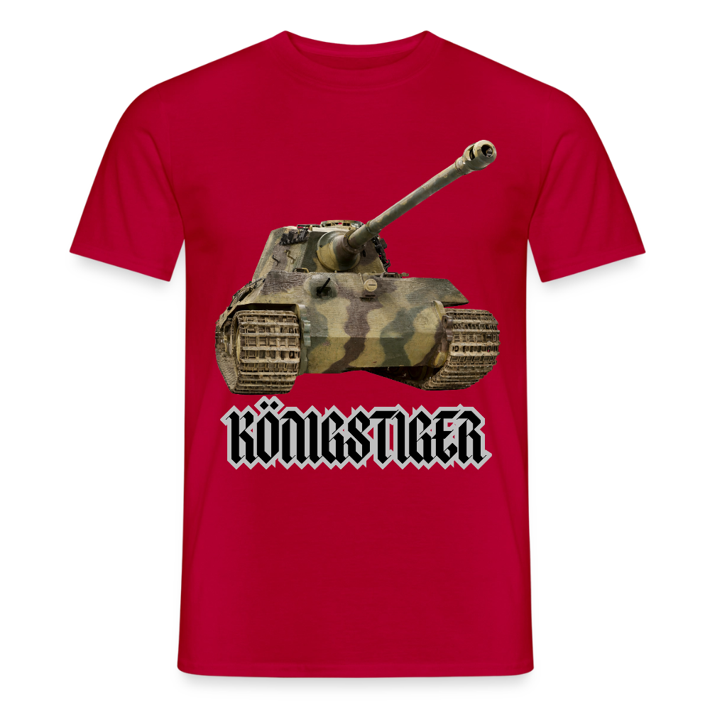 T-shirt Königstiger - röd