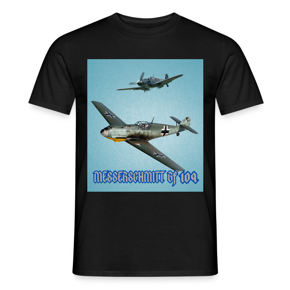 T-shirt Messerchmitt Bf 109 - svart