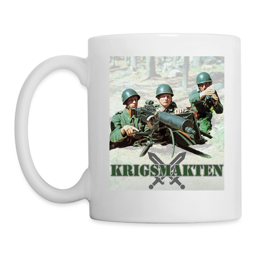 Mugg Beredskapstiden Vit - vit